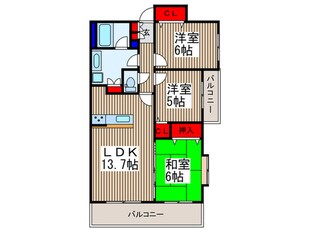 日神ﾊﾟﾚｽﾃｰｼﾞ大宮ﾊﾟﾙﾃｨｰﾙ(801)の物件間取画像